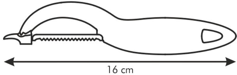 Tescoma Presto Expert koorimisnuga sakilise teraga, punane, 16 cm цена и информация | Köögitarbed | hansapost.ee