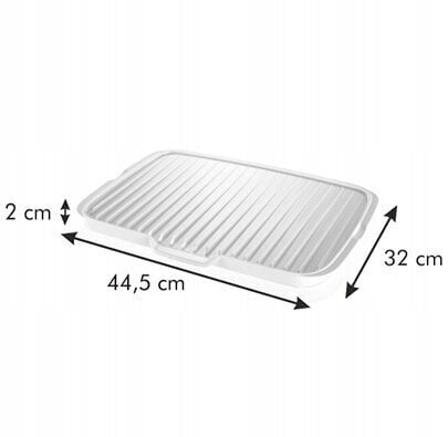 Kahepoolne nõudekuivatusrest Tescoma, 44.5x32x2 cm hind ja info | Köögitarbed | hansapost.ee