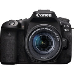 Canon EOS 90D + EF-S 18-55mm f/4-5.6 IS STM hind ja info | Fotoaparaadid | hansapost.ee