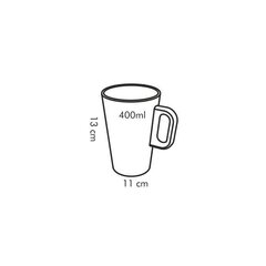 Tescoma чашка для кофе латте Gustito, 400 мл цена и информация | Стаканы, фужеры, кувшины | hansapost.ee