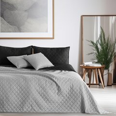 Kahepoolne voodikate Axel Silver Black, 170x210 cm hind ja info | Pleedid, voodikatted ja päevatekid | hansapost.ee