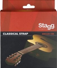 Ремень для классической гитары Stagg SNCL001-BK цена и информация | Stagg Аудио- и видеоаппаратура | hansapost.ee