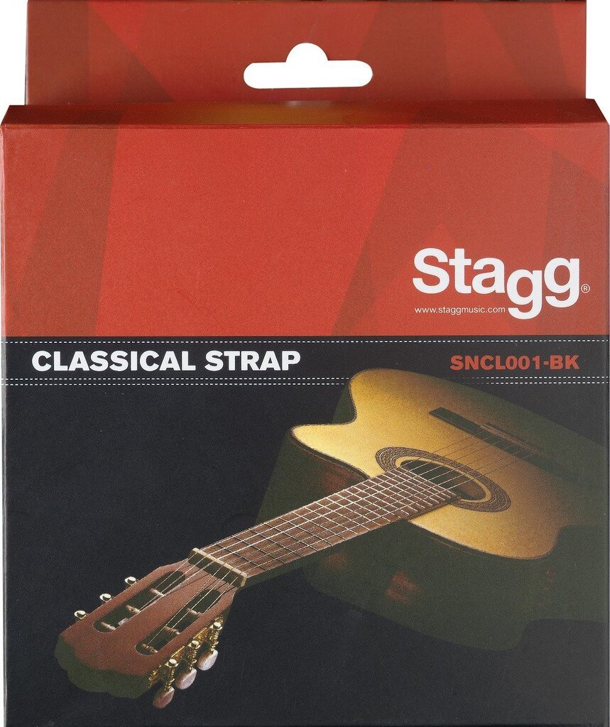 Rihm klassikalisele kitarrile Stagg SNCL001-BK hind ja info | Muusikainstrumentide tarvikud | hansapost.ee