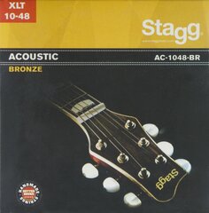 Струны для акустической гитары Stagg AC-1048-BR Bronze 0.010 - 0.048 цена и информация | Принадлежности для музыкальных инструментов | hansapost.ee