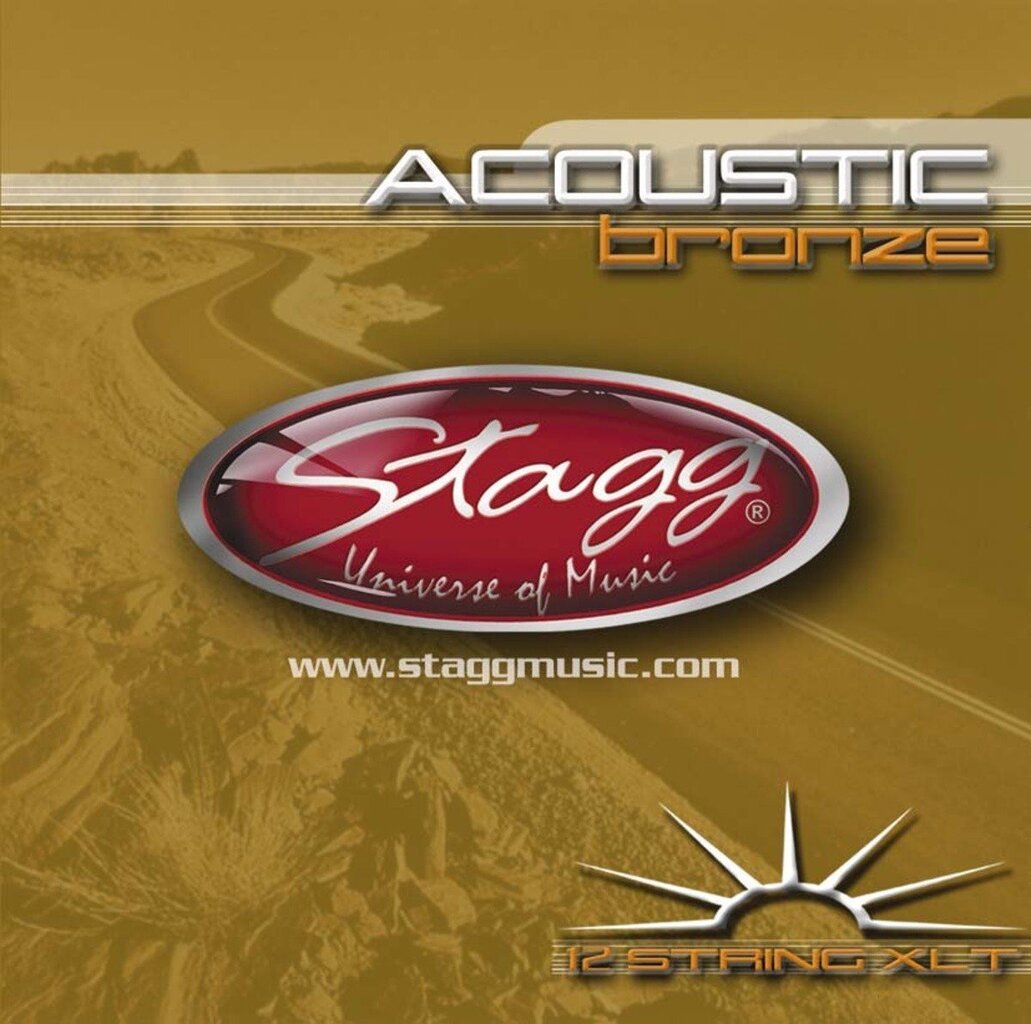 Akustilise kitarri keelpillid Stagg AC-12ST-BR hind ja info | Muusikainstrumentide tarvikud | hansapost.ee