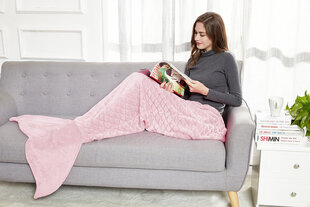 Одеяло Siren из микрофибры розового цвета 140 см цена и информация | Покрывала, пледы | hansapost.ee