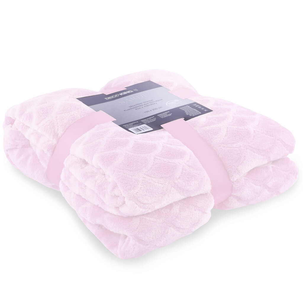 Decoking pleed Sardi, roosa - erinevad suurused hind ja info | Pleedid, voodikatted ja päevatekid | hansapost.ee