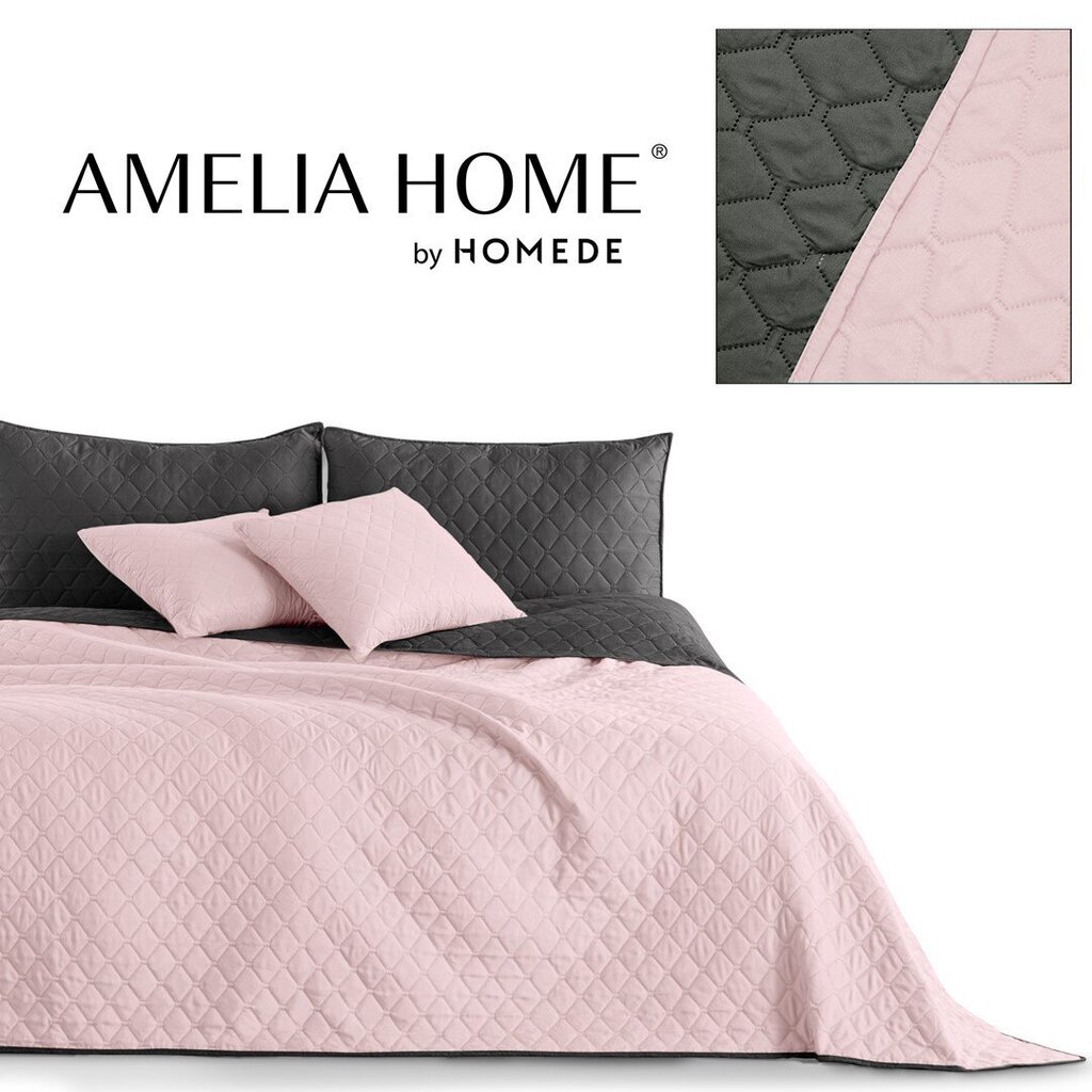 Decoking voodikate Axel, roosa-hall - erinevad suurused цена и информация | Pleedid, voodikatted ja päevatekid | hansapost.ee