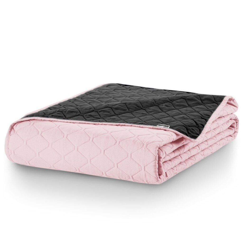 Decoking voodikate Axel, roosa-hall - erinevad suurused цена и информация | Pleedid, voodikatted ja päevatekid | hansapost.ee