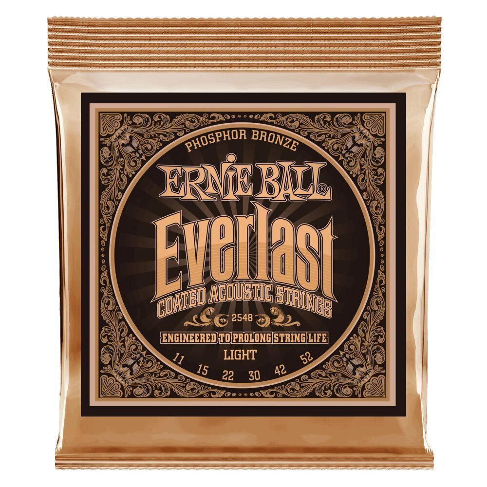 Akustilise kitarri keeled Ernie Ball Everlast Light Phosphor Bronze 0.011 - 0.052 hind ja info | Muusikainstrumentide tarvikud | hansapost.ee