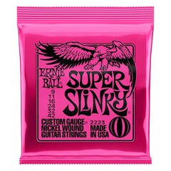 Elektrilise kitarri keeled Ernie Ball Super Slinky 9-42 hind ja info | Ernie Ball Video- ja audiotehnika | hansapost.ee