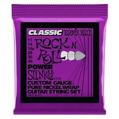 Струны для электронной гитары Ernie Ball Classic Rock'n'Roll Power Slinky 11-48 цена и информация | Принадлежности для музыкальных инструментов | hansapost.ee