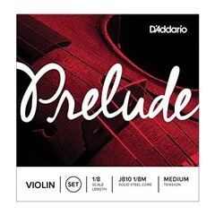 Струны для скрипки J810 1/8 D'Addario Prelude цена и информация | Принадлежности для музыкальных инструментов | hansapost.ee