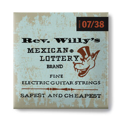 Keeled el.kitarrile Dunlop Rev. Willy's RWN0738 0.007-0.038 hind ja info | Muusikainstrumentide tarvikud | hansapost.ee