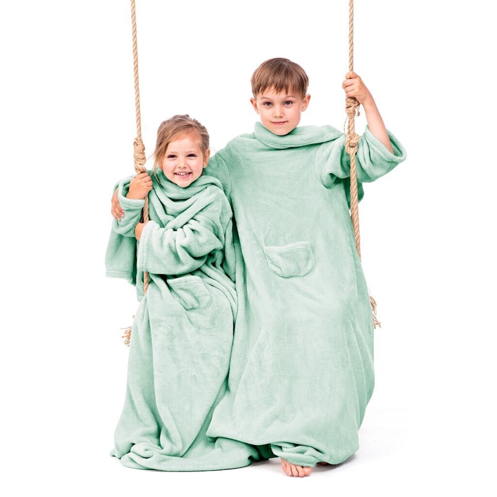 Laste pleed varrukatega LazyKids, 90x105 cm hind ja info | Pleedid, voodikatted ja päevatekid | hansapost.ee