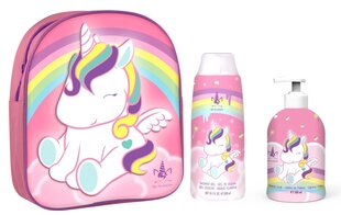 Komplekt Eau My Unicorn tüdrukutele: seljakott + käteseep, 500 ml + dušigeel, 300 ml цена и информация | Косметика для мам и детей | hansapost.ee