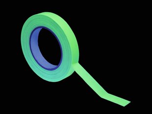 Клейкая лента Gaffa Tape (неоново-зеленая, светится в темноте) цена и информация | Принадлежности для музыкальных инструментов | hansapost.ee