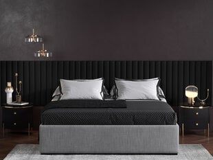 Мягкие настенные панели, 3 шт., Mazzini Sofas Eustoma C5, черные цена и информация | Mazzini Sofas Фурнитура для мебели | hansapost.ee