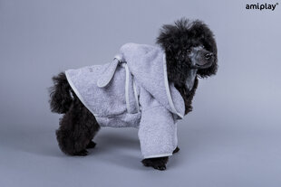 Koerte hommikumantel Amiplay SPA Grey, 25 cm hind ja info | Hooldus/grooming | hansapost.ee
