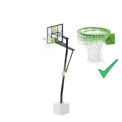 Баскетбольная стойка EXIT Galaxy Inground регулируемая, с усиленным кольцом, установка на землю цена и информация | Баскетбольные стойки | hansapost.ee