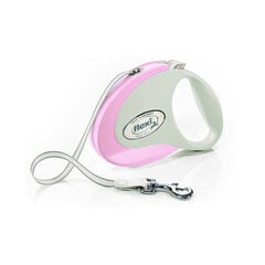 Flexi автоматический поводок Style M, розовый, 5 м цена и информация | Поводки для собак | hansapost.ee