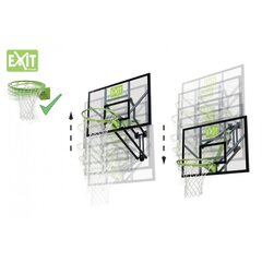 Баскетбольный щит с пружинным кольцом Exit Galaxy цена и информация | EXIT Спорт, досуг, туризм | hansapost.ee