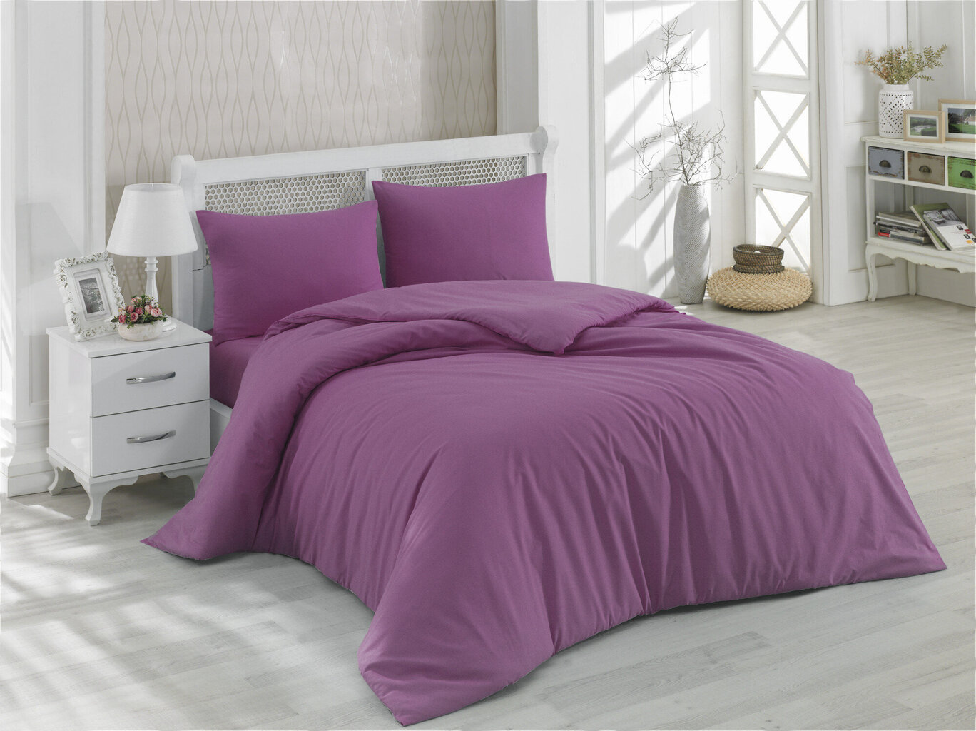 Voodipesukomplekt Plum, 200x220, 4-osaline hind ja info | Voodipesu | hansapost.ee