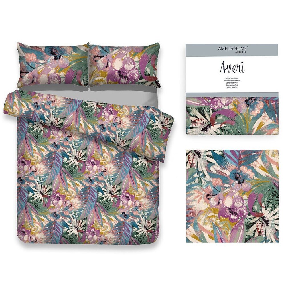 AmeliaHome voodipesukomplekt Averi Hawaii 160x200, 3-osaline цена и информация | Voodipesukomplektid | hansapost.ee