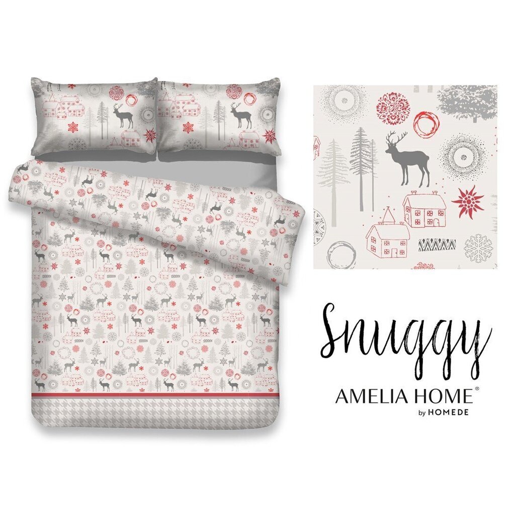 AmeliaHome voodipesukomplekt Snuggy Lappi 160x200, 3-osaline hind ja info | Voodipesukomplektid | hansapost.ee