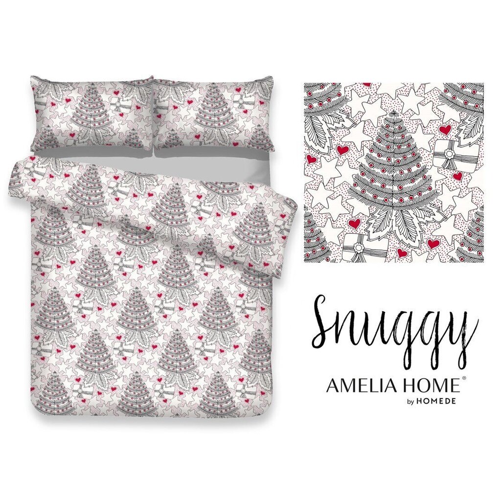 AmeliaHome voodipesukomplekt Snuggy Merry 200x200, 3-osaline цена и информация | Voodipesukomplektid | hansapost.ee