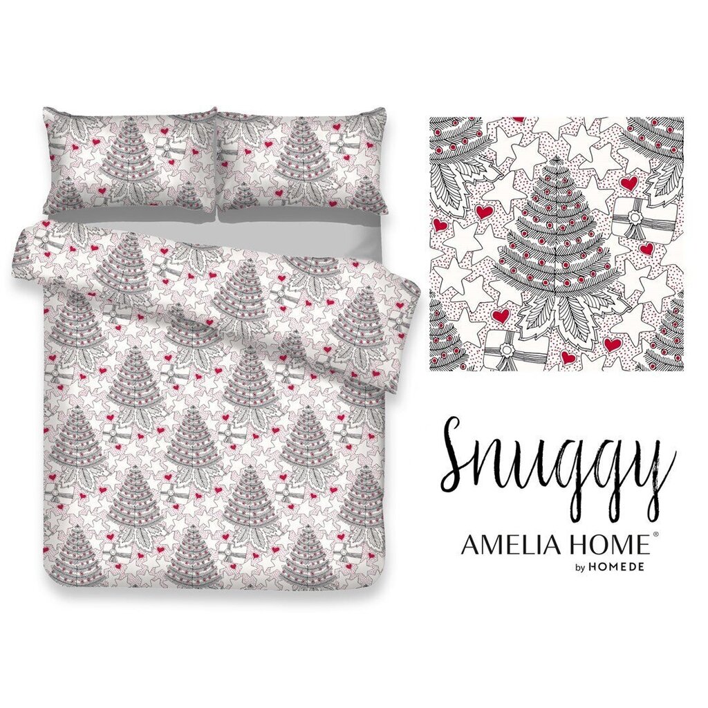 AmeliaHome voodipesukomplekt Snuggy Merry 200x220, 3-osaline цена и информация | Voodipesukomplektid | hansapost.ee