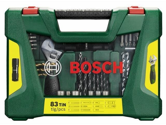 Tööriistakomplekt BOSCH 83 tk V-Line Titanium цена и информация | Käsitööriistad | hansapost.ee