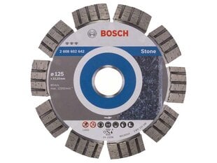 Teemantkett Bosch Best for Stone 125x22x2,2mm hind ja info | Bosch Remondikaubad, sanitaartehnika ja kütteseadmed | hansapost.ee
