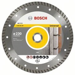 Алмазный диск Bosch Standard for Universal Turbo 230x22x2,5 мм цена и информация | Bosch Инструменты | hansapost.ee