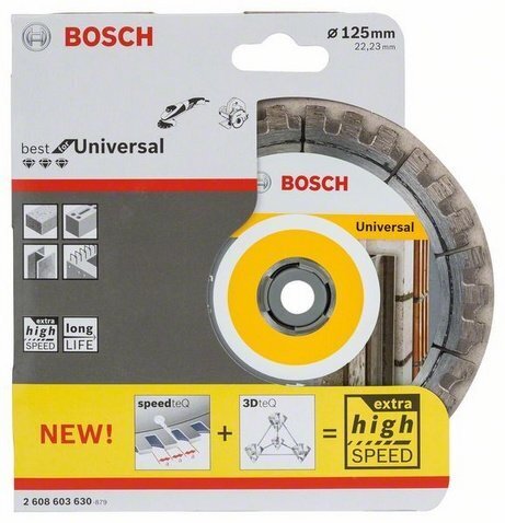 Teemantketas Bosch Best for Universal 125 x 22,23mm цена и информация | Käsitööriistad | hansapost.ee