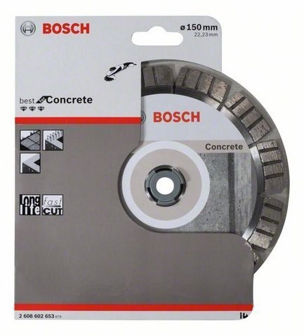 Teemantketas Bosch Best for Concrete 150 x 22mm цена и информация | Käsitööriistad | hansapost.ee