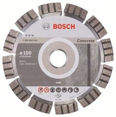 Алмазный диск Bosch Best for Concrete 150 x 22 мм цена и информация | Bosch Инструменты | hansapost.ee