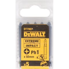 Otsikute komplekt Dewalt Torsion Ph1x50mm DT7997, 5 tk hind ja info | Käsitööriistad | hansapost.ee