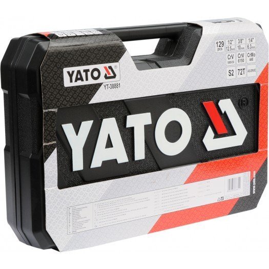 Tööriistakomplekt Yato YT-38881, 129 tk. hind ja info | Käsitööriistad | hansapost.ee