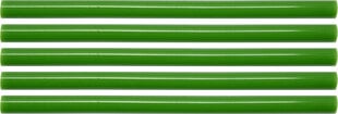Палочки горячего клея, зеленые 11,2 х 200мм 5шт. (YT-82436) цена и информация | Механические инструменты | hansapost.ee