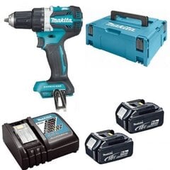 Trell-kruvikeeraja Makita DDF484RTJ; 18 V; 2x5,0 Ah aku hind ja info | Akutrellid, puurid ja kruvikeerajad | hansapost.ee