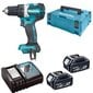 Akutrell Makita DDF484RTJ, 18V Li-ion / 2x 5,0 Ah Li-ion hind ja info | Akutrellid, puurid ja kruvikeerajad | hansapost.ee