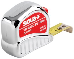 Mõõdulint Tri-Matic Sola 5mx19mm, EC I hind ja info | Sola Remondikaubad, sanitaartehnika ja kütteseadmed | hansapost.ee