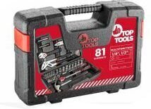 Tööriistakomplekt Top Tools 38D510, 81 tk price and information | Hand tools | hansapost.ee