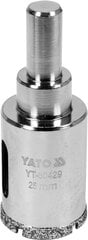 Алмазная головка для сверления Yato Ø 25 мм (YT-60429) цена и информация | Механические инструменты | hansapost.ee