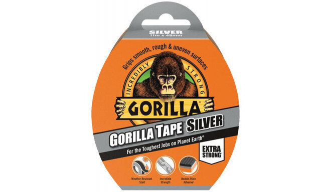 Gorilla teip "Silver" 11m hind ja info | Käsitööriistad | hansapost.ee