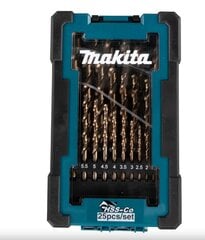 Puuride komplekt Makita D-67577, 25 tk hind ja info | Käsitööriistad | hansapost.ee