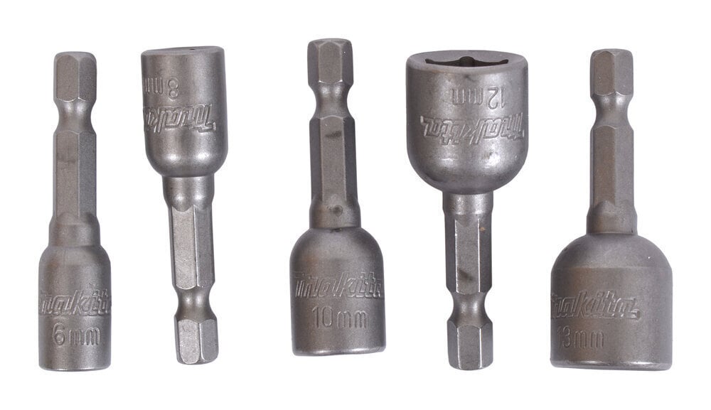 Otsikute komplekt 1/4" Makita B-39154, 5 tk hind ja info | Käsitööriistad | hansapost.ee