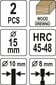 Frees-korgipuur puidule HRC 2tk d-15mm Yato (YT-33830) цена и информация | Käsitööriistad | hansapost.ee