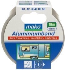 Alumiiniumteip Mako, 50 mm x 10 m, 100 C° hind ja info | Käsitööriistad | hansapost.ee